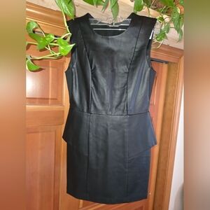 BCBG Faux leather Mini dress Size 4